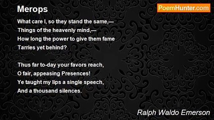 Ralph Waldo Emerson - Merops