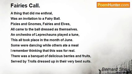 Bernard Shaw - Fairies Call.