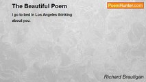 Richard Brautigan - The Beautiful Poem