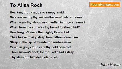 John Keats - To Ailsa Rock