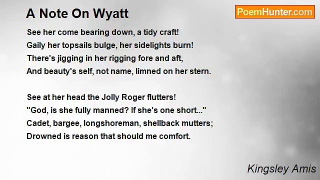 Kingsley Amis - A Note On Wyatt