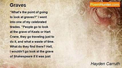 Hayden Carruth - Graves