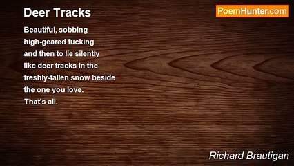 Richard Brautigan - Deer Tracks