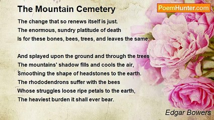 Edgar Bowers - The Mountain Cemetery