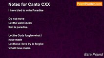 Ezra Pound - Notes for Canto CXX