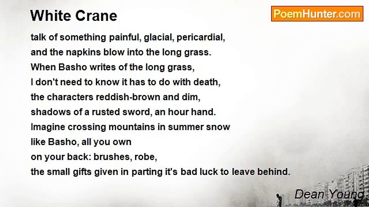 Dean Young - White Crane