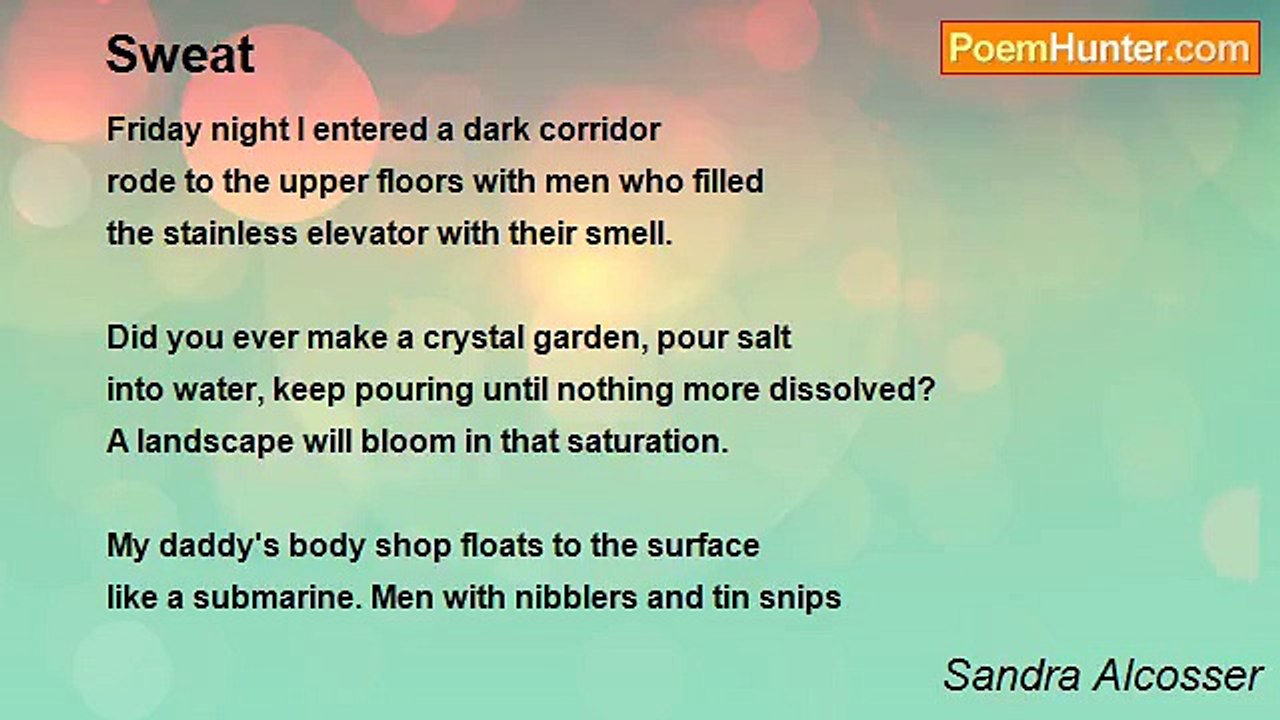 Sandra Alcosser - Sweat