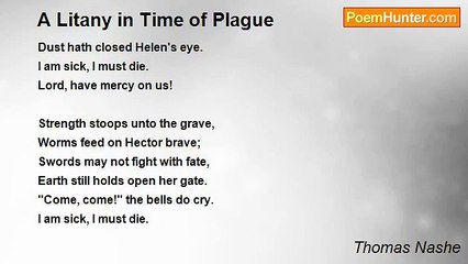 Thomas Nashe - A Litany in Time of Plague