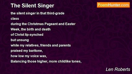 Len Roberts - The Silent Singer