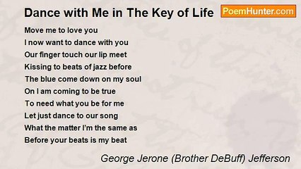 George Jerone (Brother DeBuff) Jefferson - Dance with Me in The Key of Life