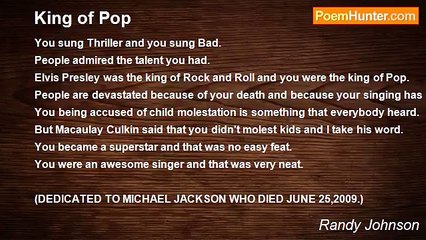 Randy Johnson - King of Pop