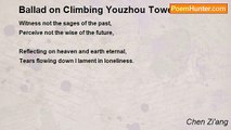 Chen Zi'ang - Ballad on Climbing Youzhou Tower