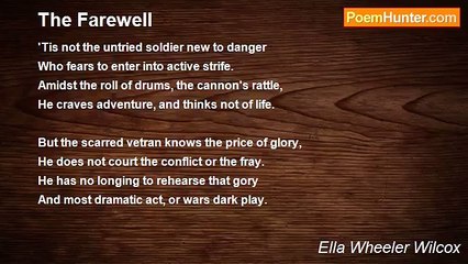 Ella Wheeler Wilcox - The Farewell