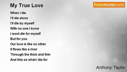 Anthony Taylor - My True Love