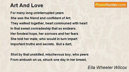 Ella Wheeler Wilcox - Art And Love