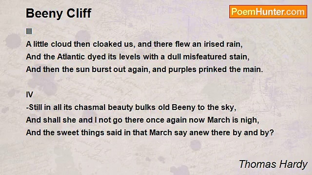 Thomas Hardy - Beeny Cliff