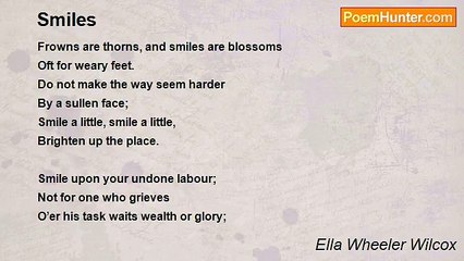 Ella Wheeler Wilcox - Smiles