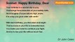 Dr John Celes - Sonnet: Happy Birthday, Dear