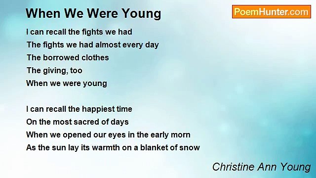 Christine Ann Young - When We Were Young