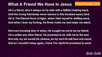 Bob Gotti - What A Friend We Have In Jesus
