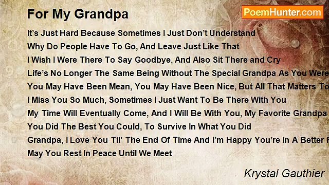Krystal Gauthier - For My Grandpa