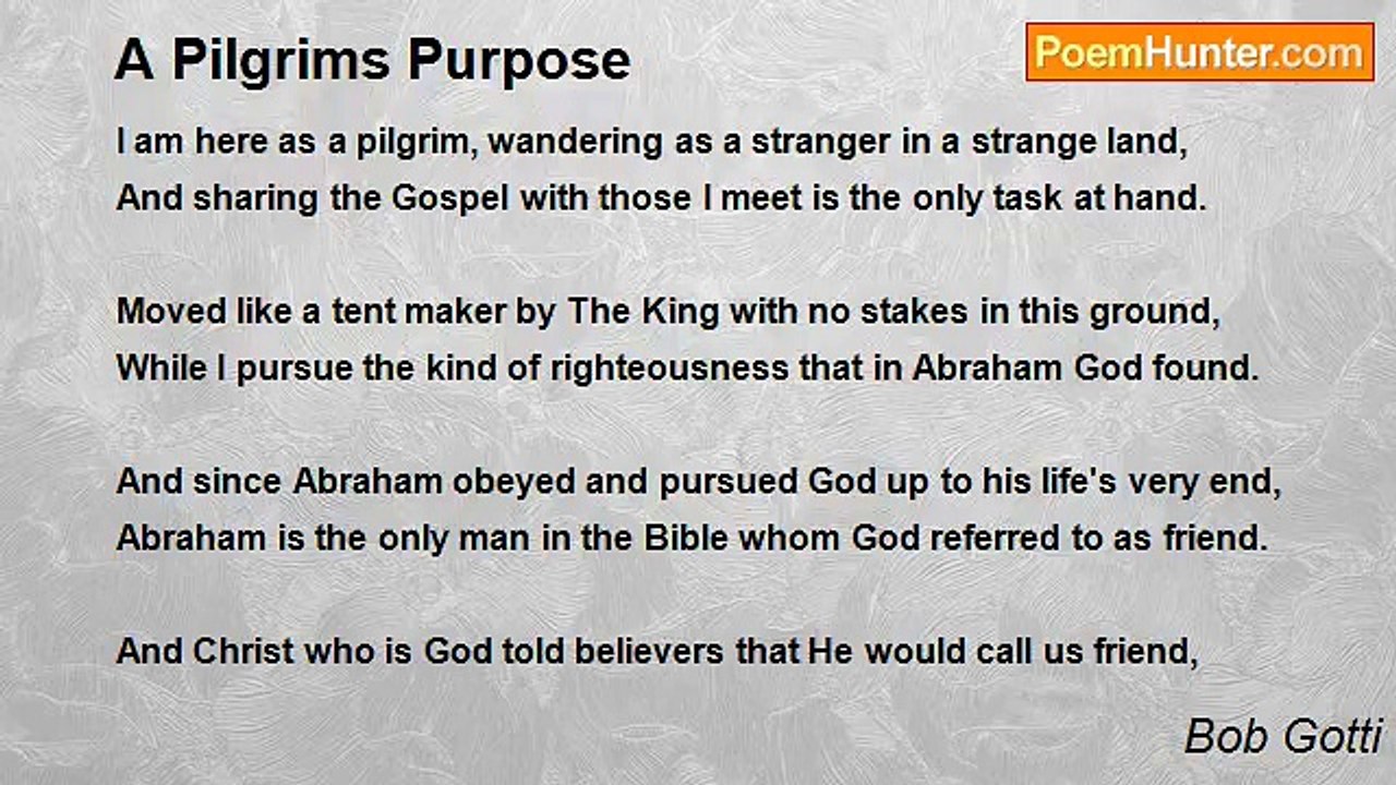 Bob Gotti - A Pilgrims Purpose