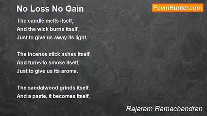 Rajaram Ramachandran - No Loss No Gain