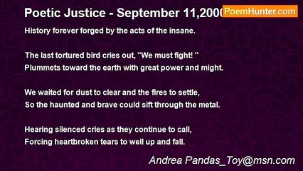 Andrea Pandas_Toy@msn.com - Poetic Justice - September 11,2000