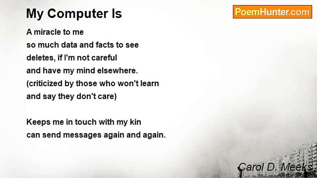 Carol D. Meeks - My Computer Is