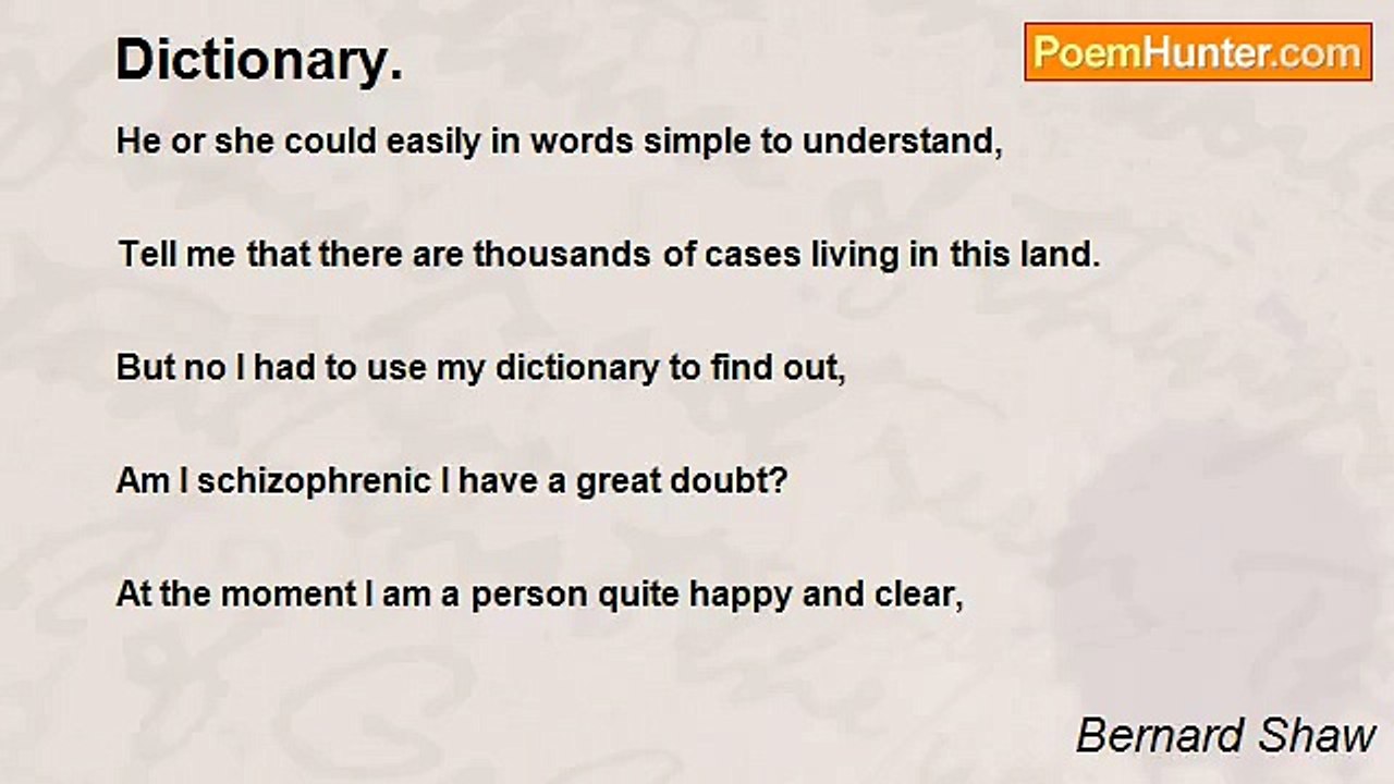 Bernard Shaw - Dictionary.