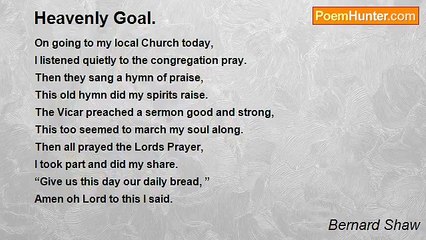Bernard Shaw - Heavenly Goal.