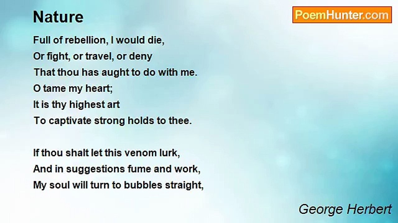 George Herbert - Nature