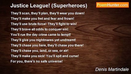 Denis Martindale - Justice League! (Superheroes)