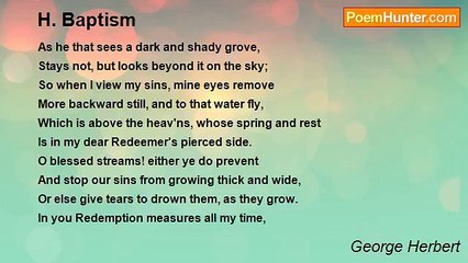 George Herbert - H. Baptism