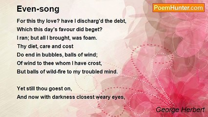 George Herbert - Even-song