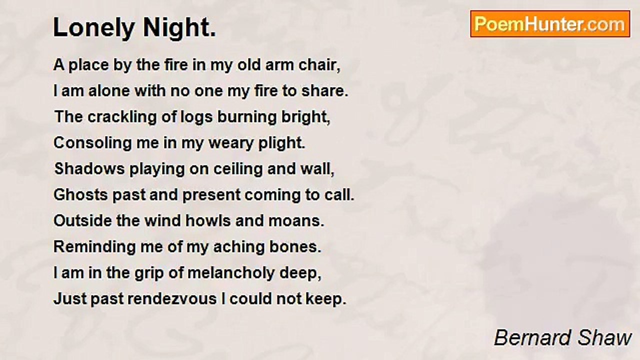 Bernard Shaw - Lonely Night.