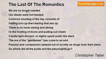 Christopher Taber - The Last Of The Romantics