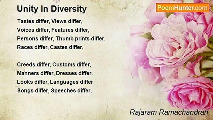 Rajaram Ramachandran - Unity In Diversity