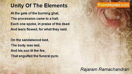 Rajaram Ramachandran - Unity Of The Elements