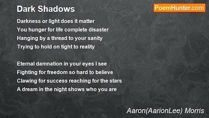 Aaron(AarionLee) Morris - Dark Shadows