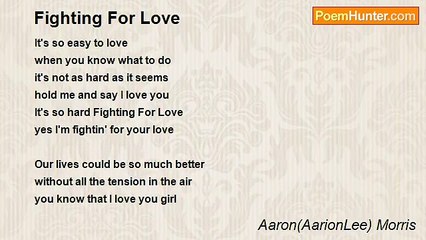 Aaron(AarionLee) Morris - Fighting For Love