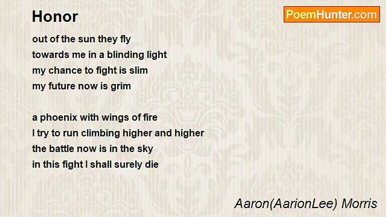 Aaron(AarionLee) Morris - Honor