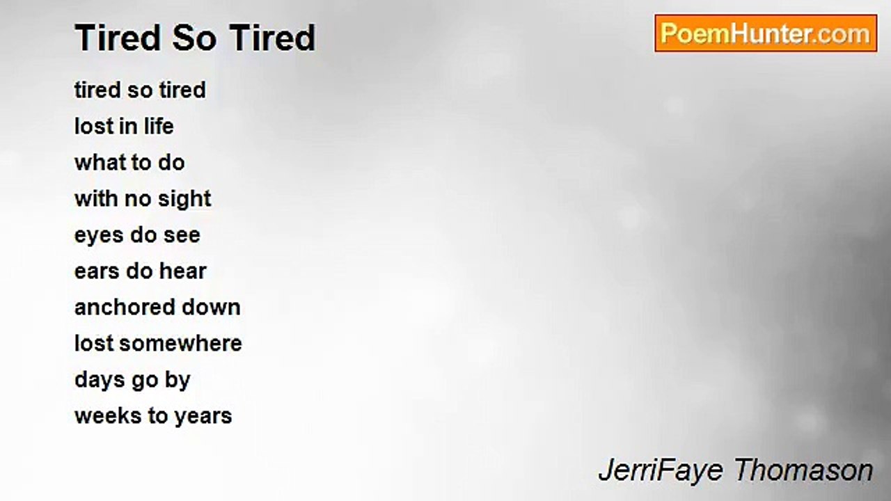 JerriFaye Thomason - Tired So Tired