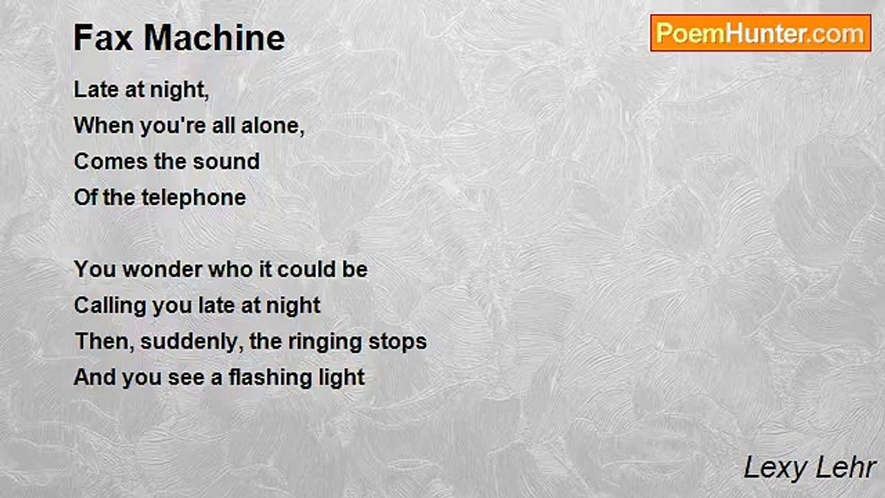 Lexy Lehr - Fax Machine