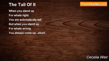 Cecelia Weir - The Tall Of It