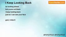 anonymus anonymus - I Keep Looking Back