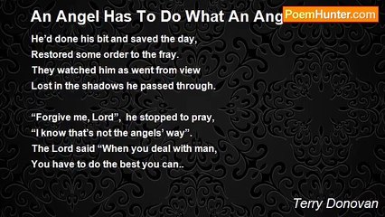 Terry Donovan - An Angel Has To Do What An Angel Has To To