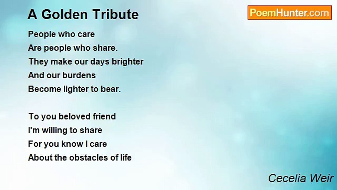 Cecelia Weir - A Golden Tribute