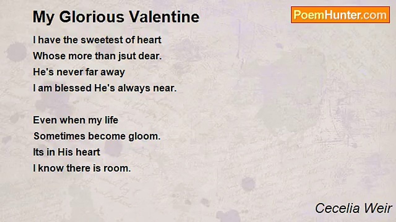 Cecelia Weir - My Glorious Valentine