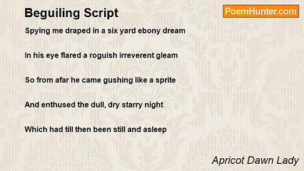 Apricot Dawn Lady - Beguiling Script